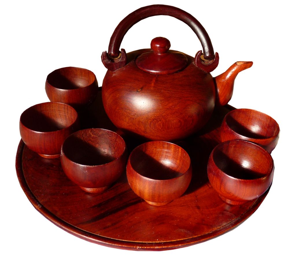 tea set, mahogany, wood, teapot, cups, tray, drinks, household, tea set, tea set, tea set, tea set, tea set, mahogany, mahogany, tray, household